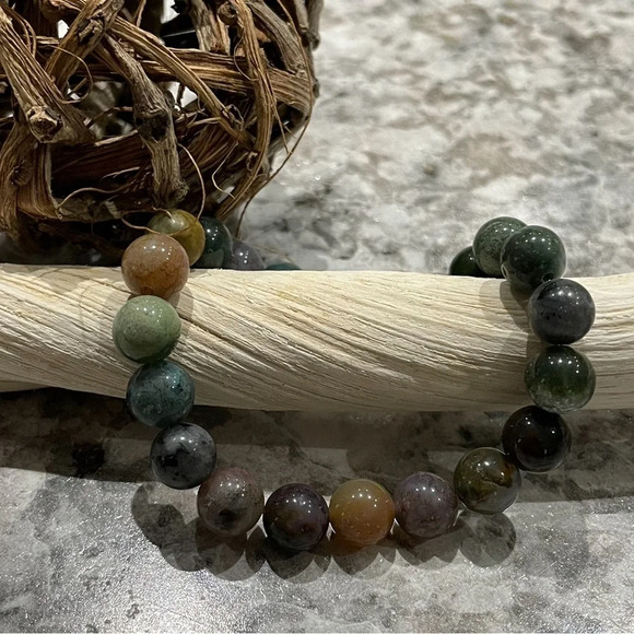 Agate Stone Handcrafted Boho Bracelet - Picture 2 of 2